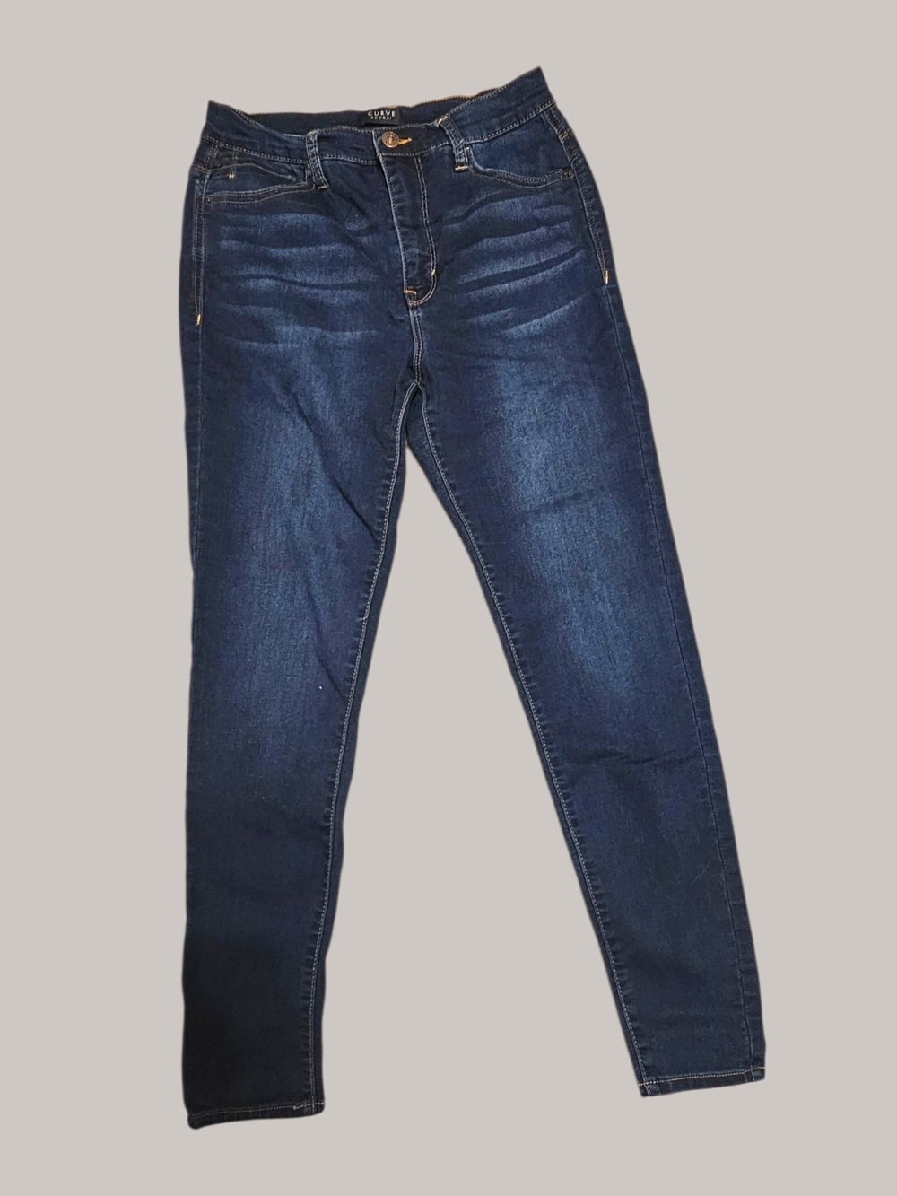 Women's Skinny Stretch Jeans in Dark Indigo